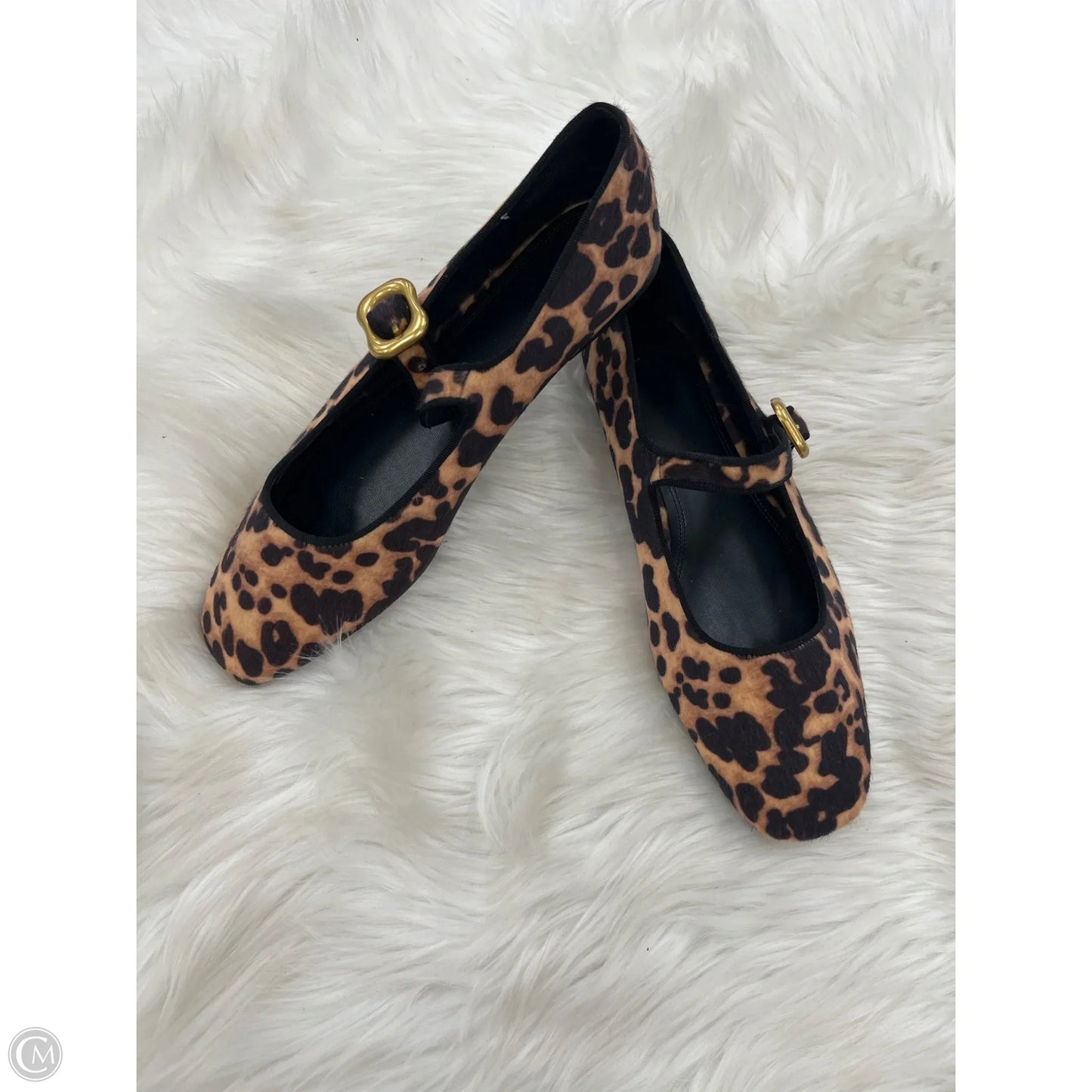 Shoes Flats By H&m In Animal Print, Size: 10