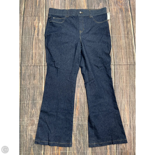 Jeans Flared By Spanx In Blue Denim, Size: 3x