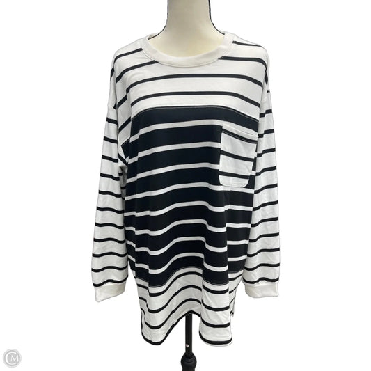 Top Long Sleeve By Cato In White, Size: 1x