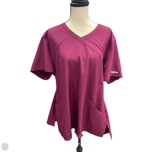 Top Short Sleeve By Skechers In Red, Size: 2x