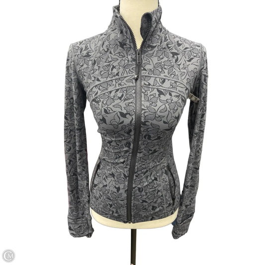 Athletic Jacket By Lululemon In Black, Size: 4