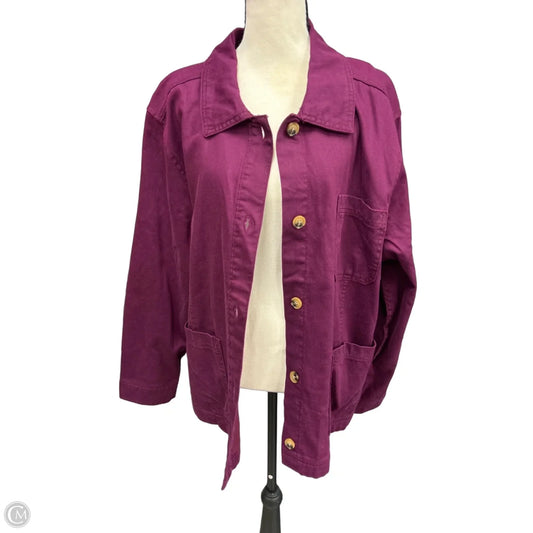 Jacket Other By Style And Co Collection Women In Purple, Size: 1x