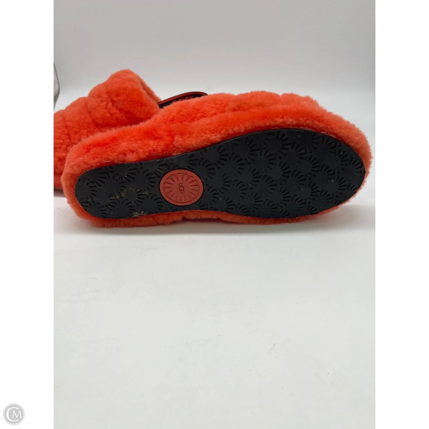 Sandals Designer By Ugg In Orange, Size: 9