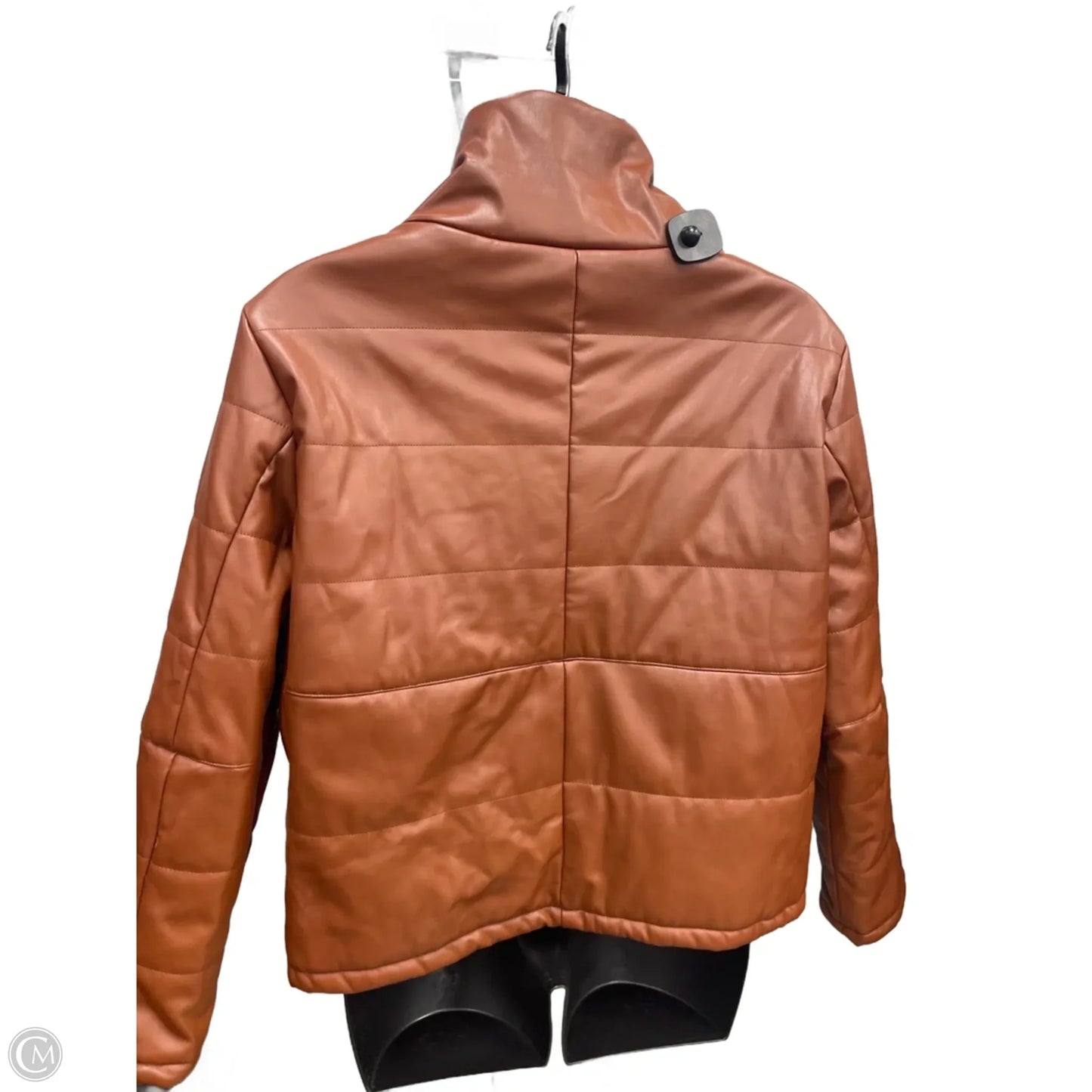 Jacket Puffer & Quilted By Pomander Place In Brown, Size: Xl