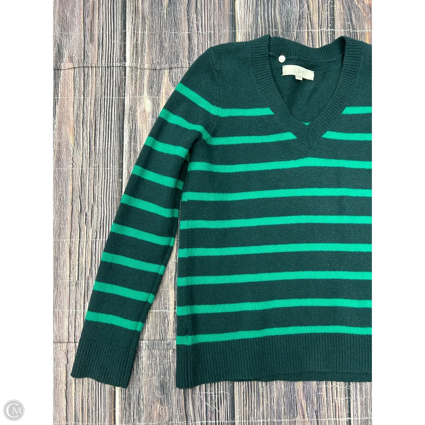 Sweater By Loft In Green, Size: Xs