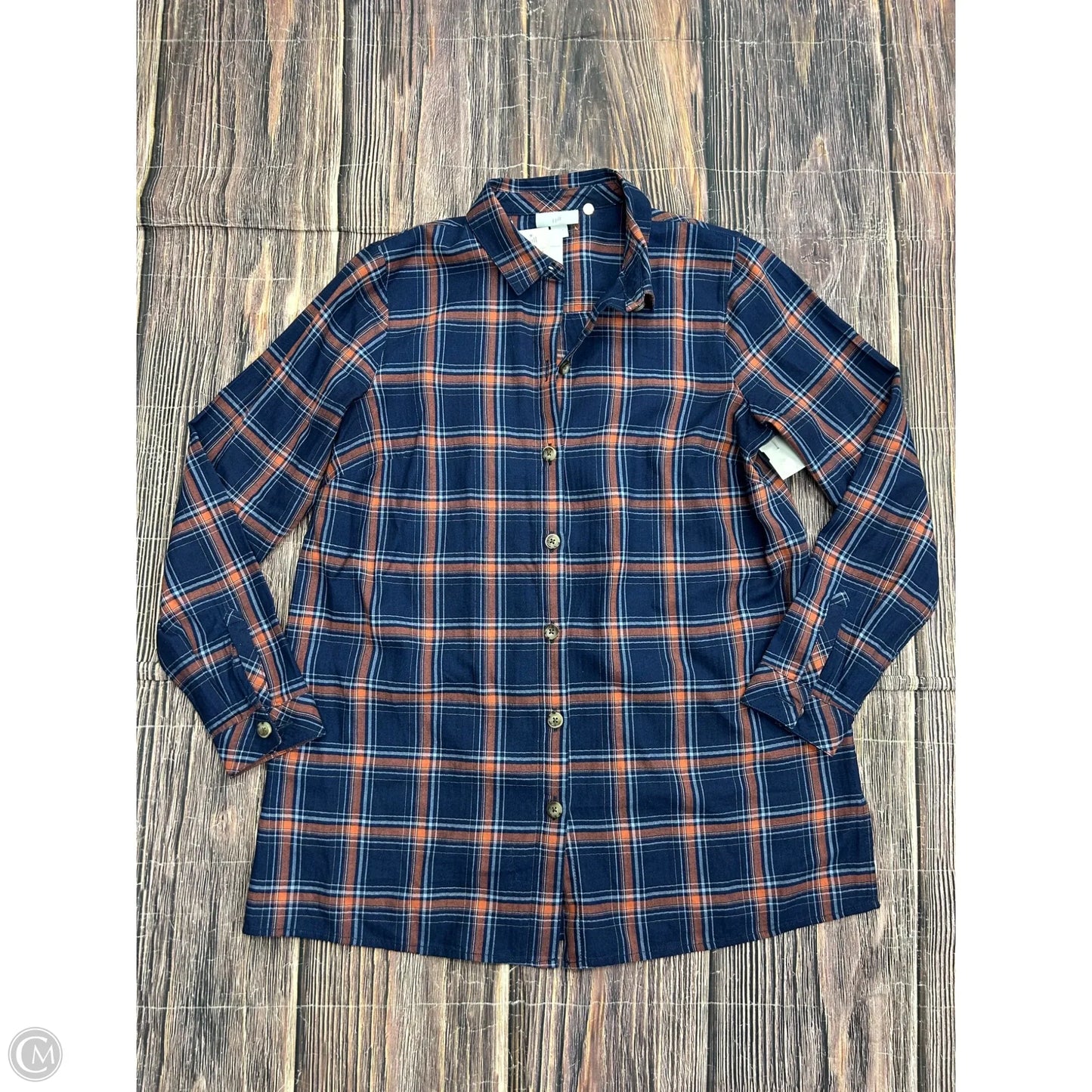 Top Long Sleeve By J. Jill In Blue, Size: S