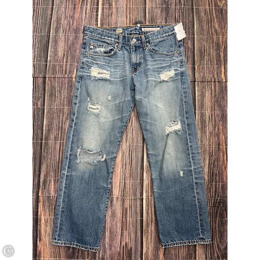Jeans Boyfriend By Adriano Goldschmied In Blue Denim, Size: 4