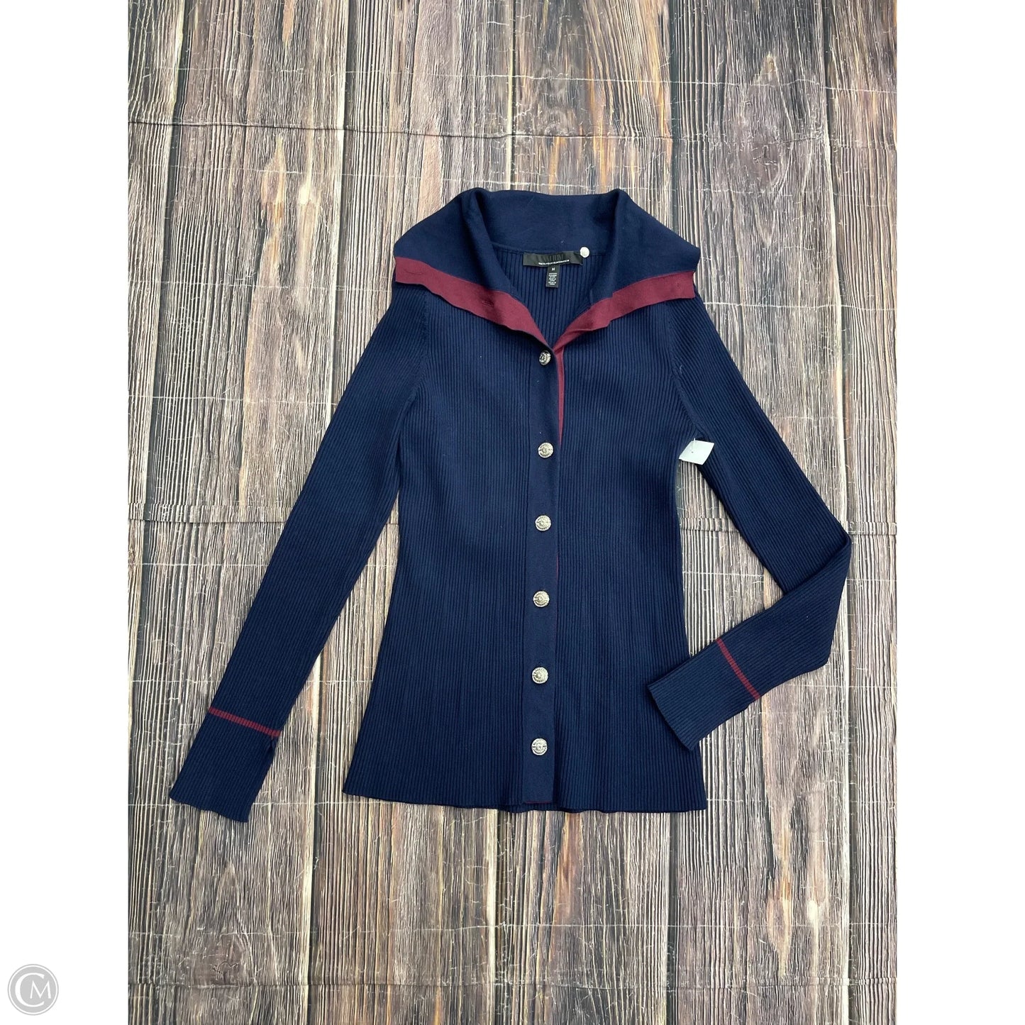 Cardigan By White House Black Market In Navy, Size: M