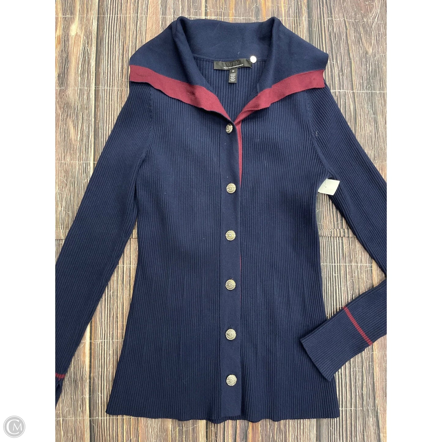 Cardigan By White House Black Market In Navy, Size: M