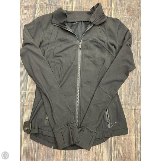 Athletic Jacket By Lululemon In Black, Size: 10