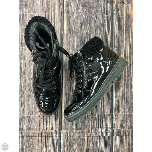 Boots Ankle Flats By Spring Step In Black, Size: 12