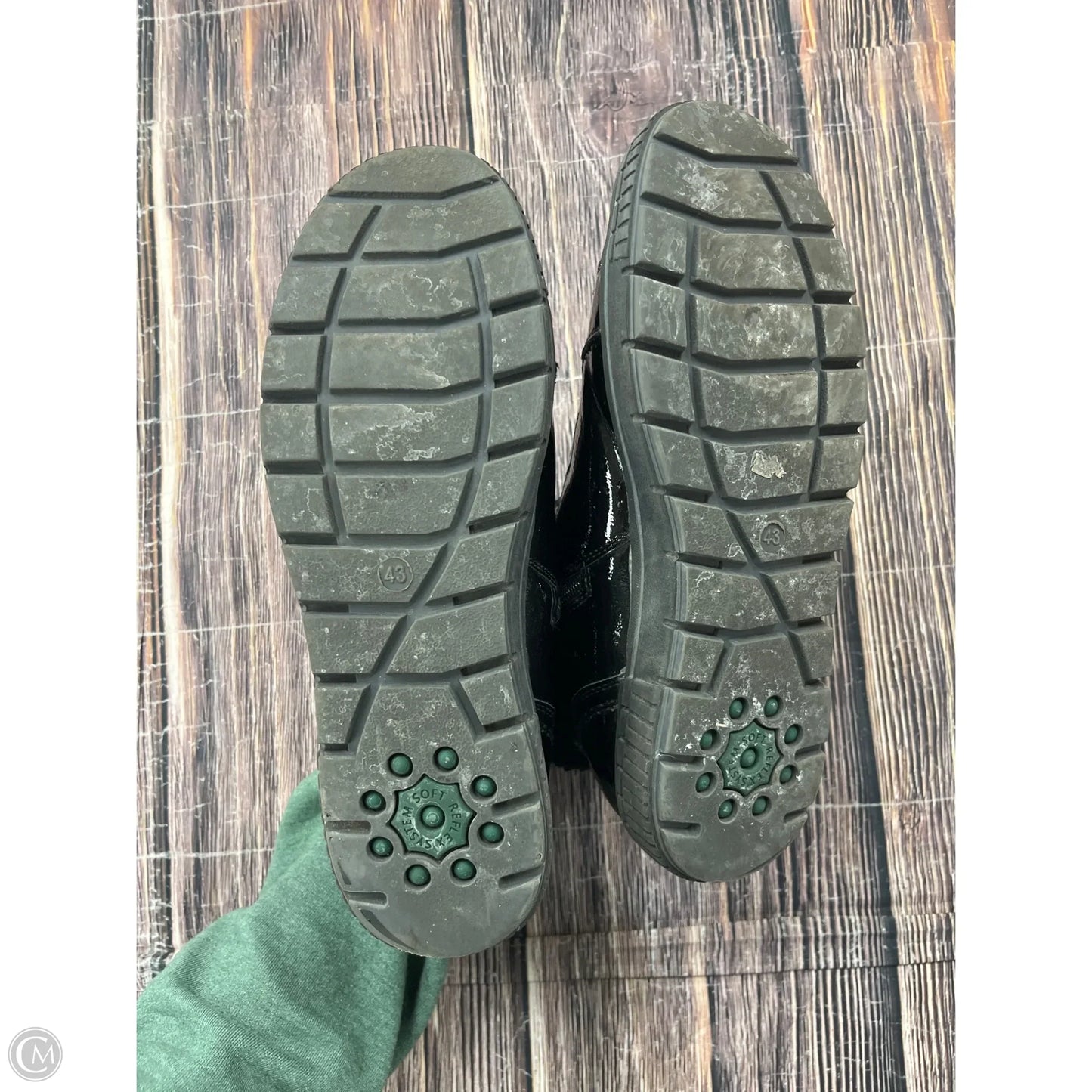 Boots Ankle Flats By Spring Step In Black, Size: 12