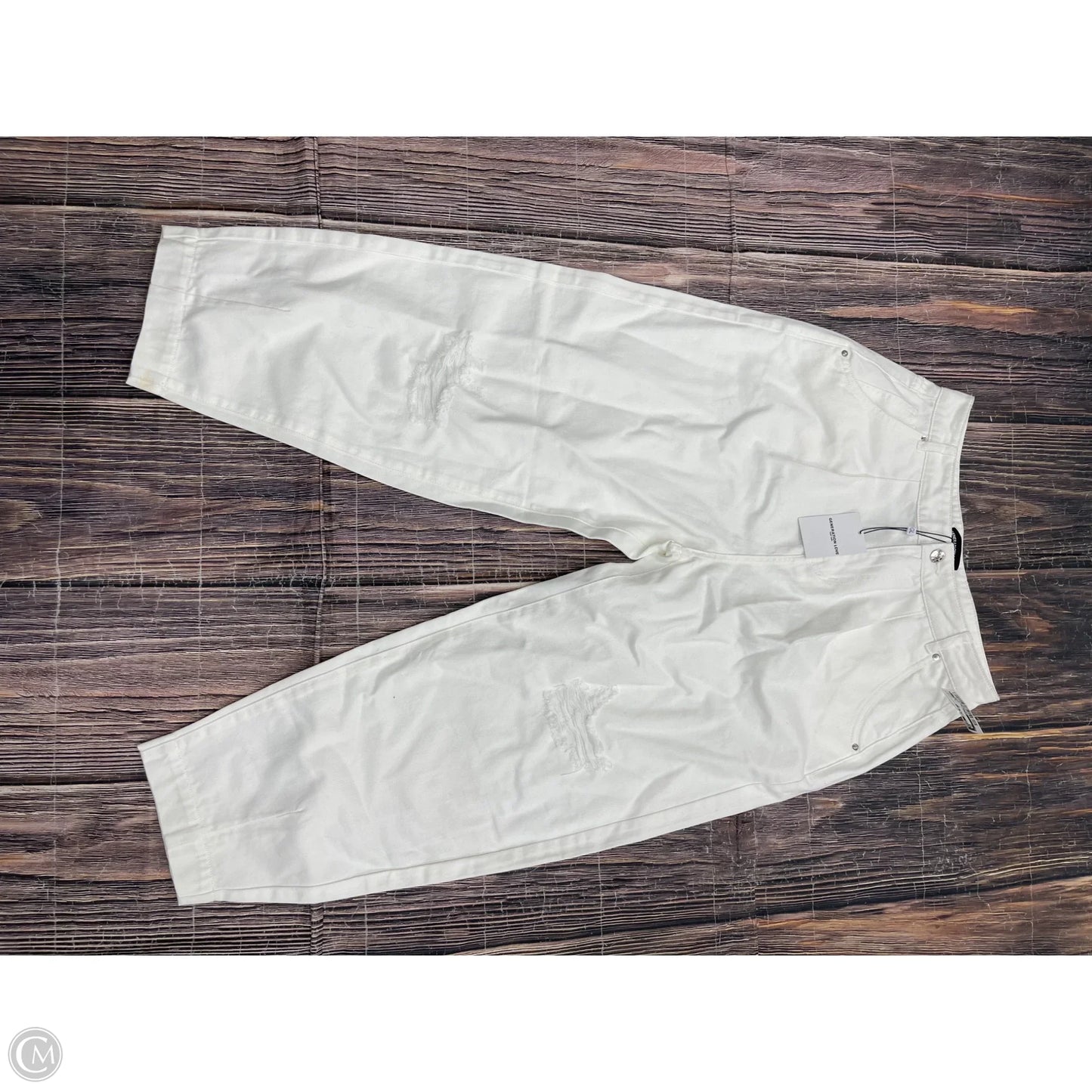 Jeans Wide Leg By Clothes Mentor In White, Size: M