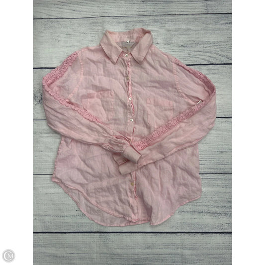 Top Long Sleeve Designer By Lilly Pulitzer In Pink, Size: M