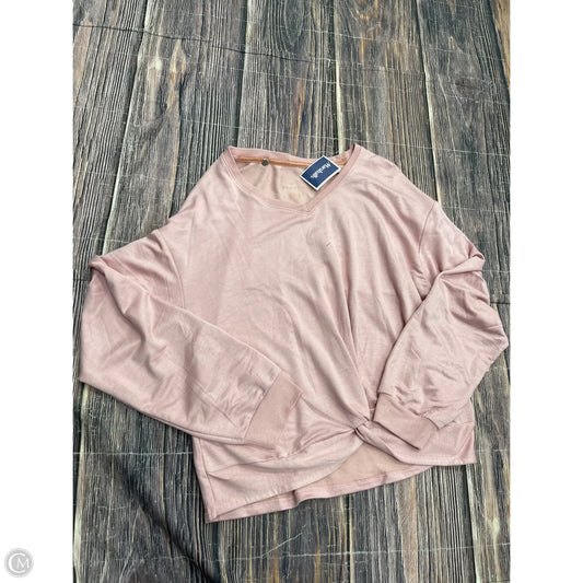 Top Long Sleeve By Danskin In Pink, Size: L