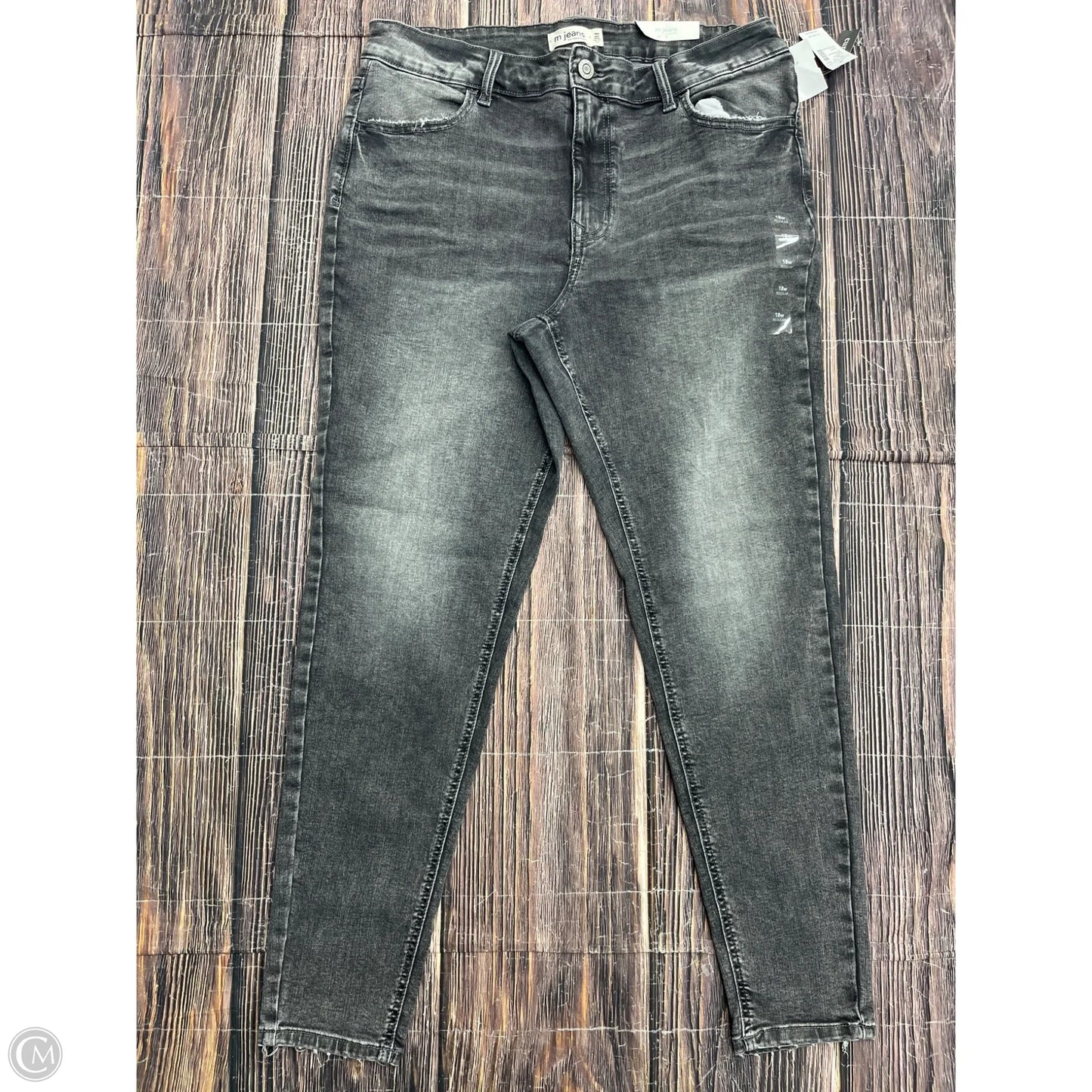 Jeans Skinny By Maurices In Grey, Size: 18