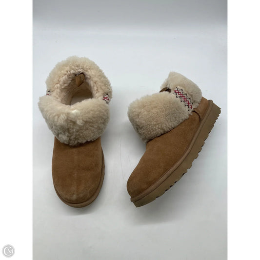 Boots Designer By Ugg In Brown, Size: 8