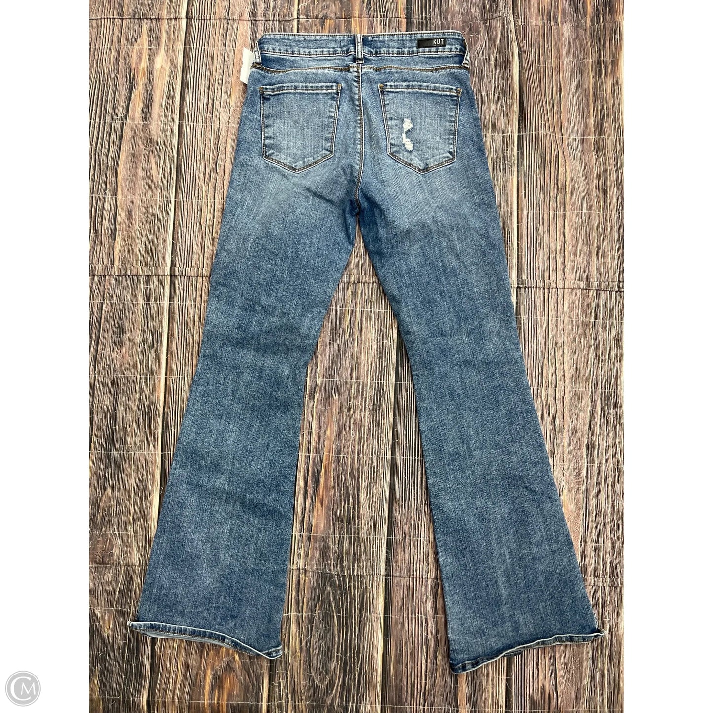 Jeans Wide Leg By Kut In Blue Denim, Size: 4