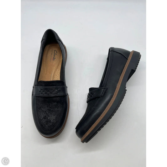 Shoes Flats By Clarks In Black, Size: 8