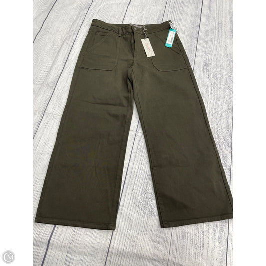 Jeans Wide Leg By Just Usa In Green, Size: 8