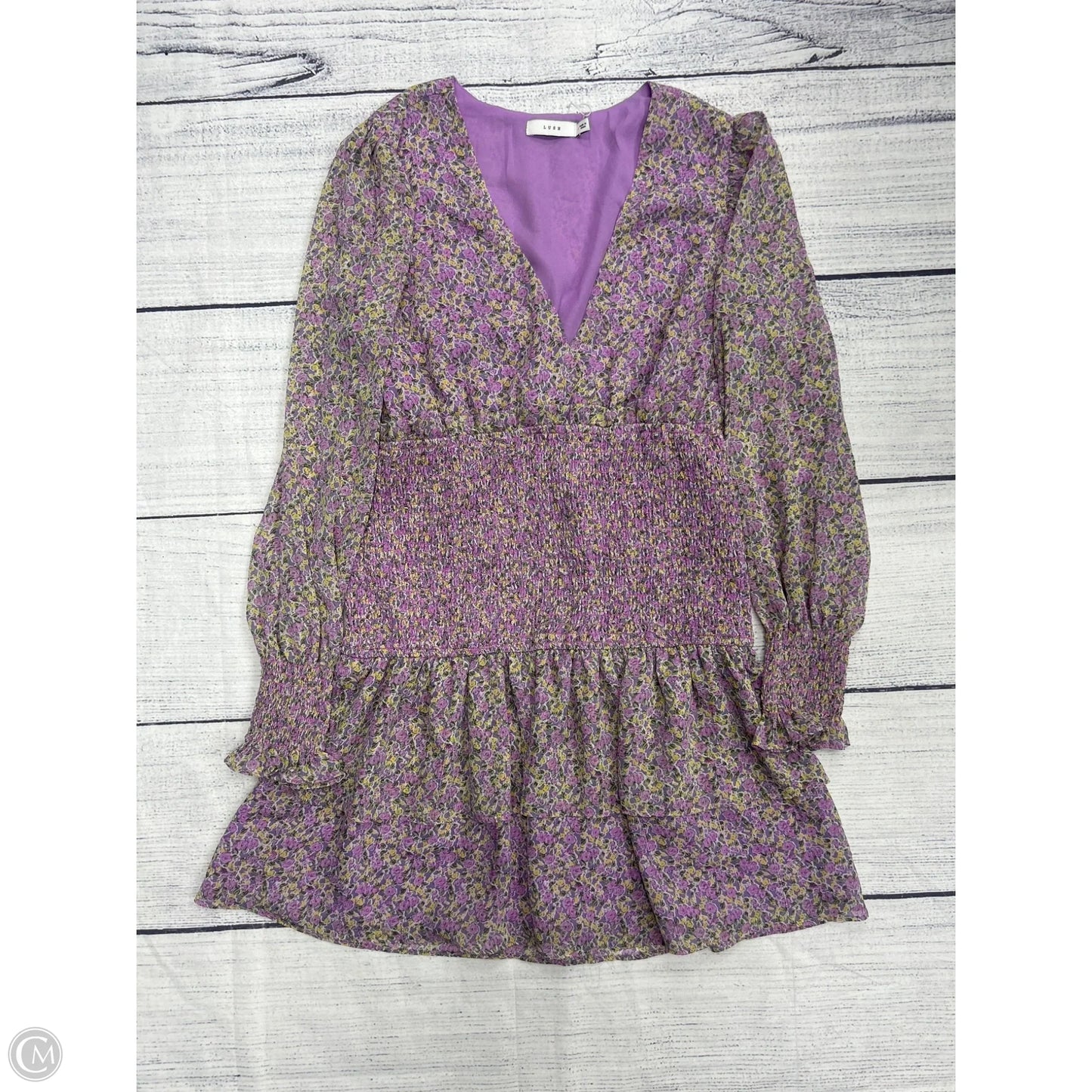 Dress Casual Short By Lush In Purple, Size: M