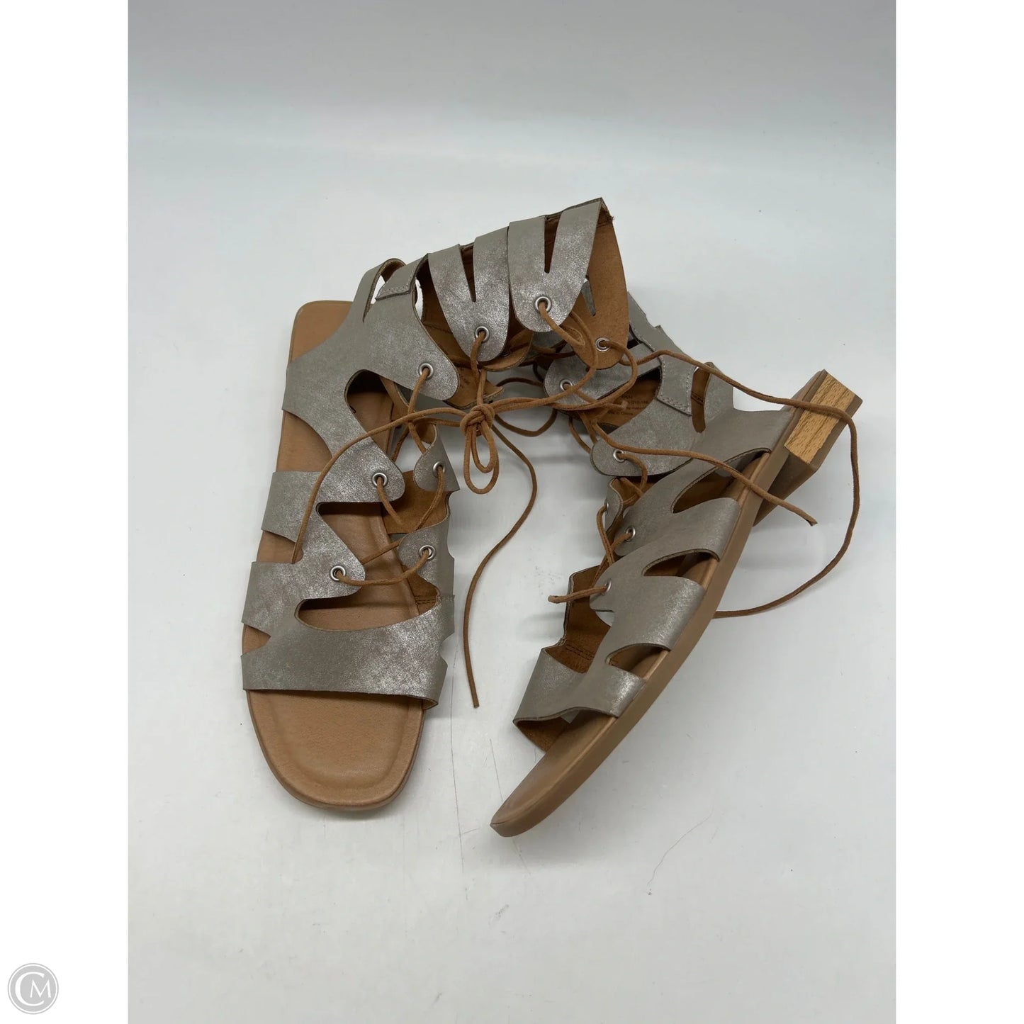 Sandals Flats By Wonderly In Brown, Size: 8.5