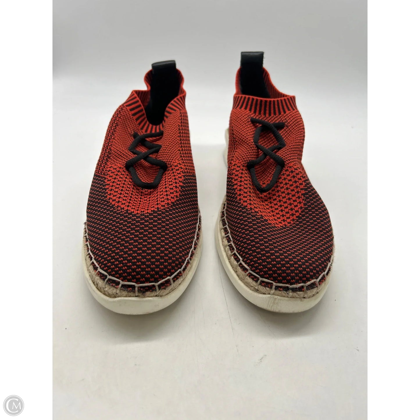 Shoes Sneakers By Vince Camuto In Black & Orange, Size: 10