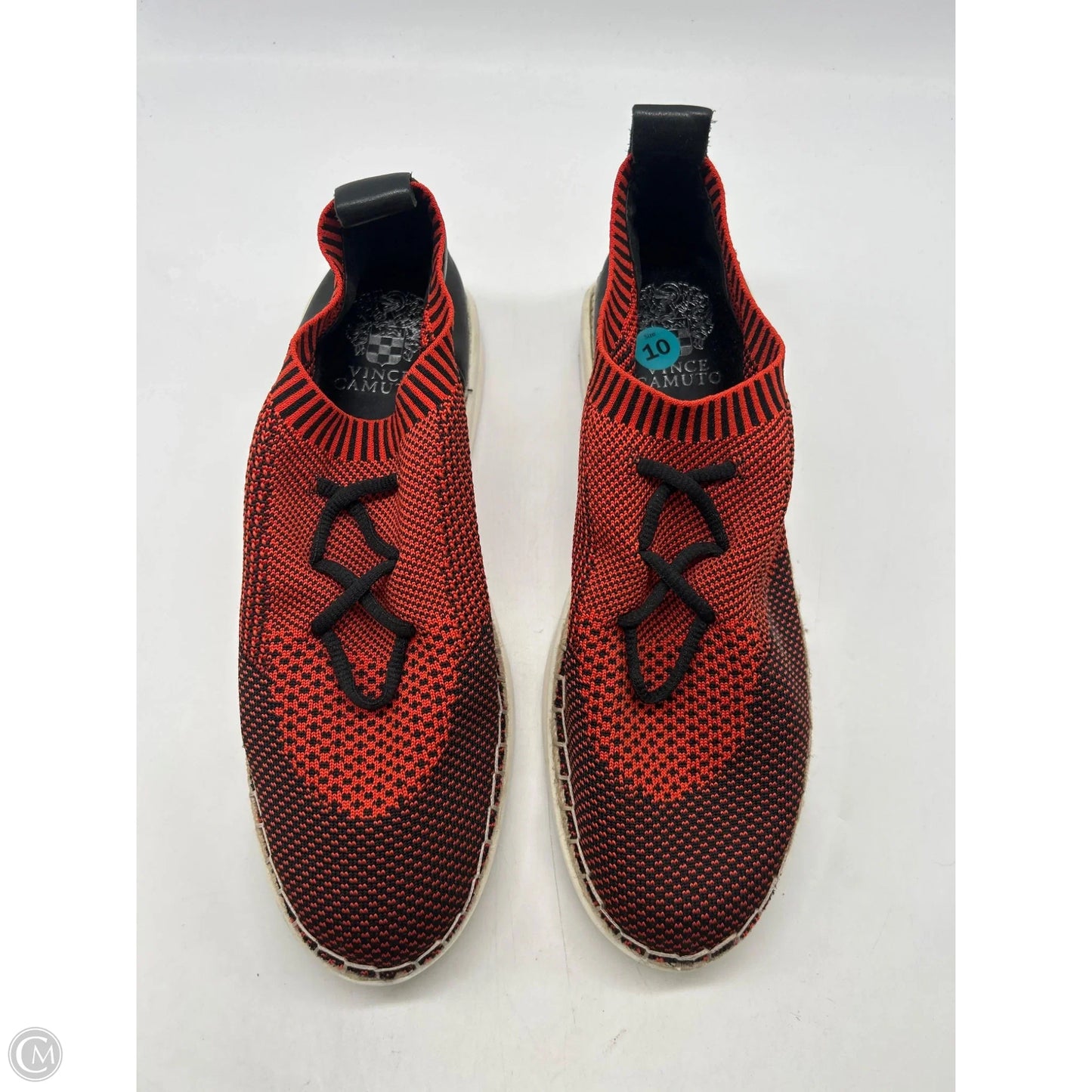 Shoes Sneakers By Vince Camuto In Black & Orange, Size: 10