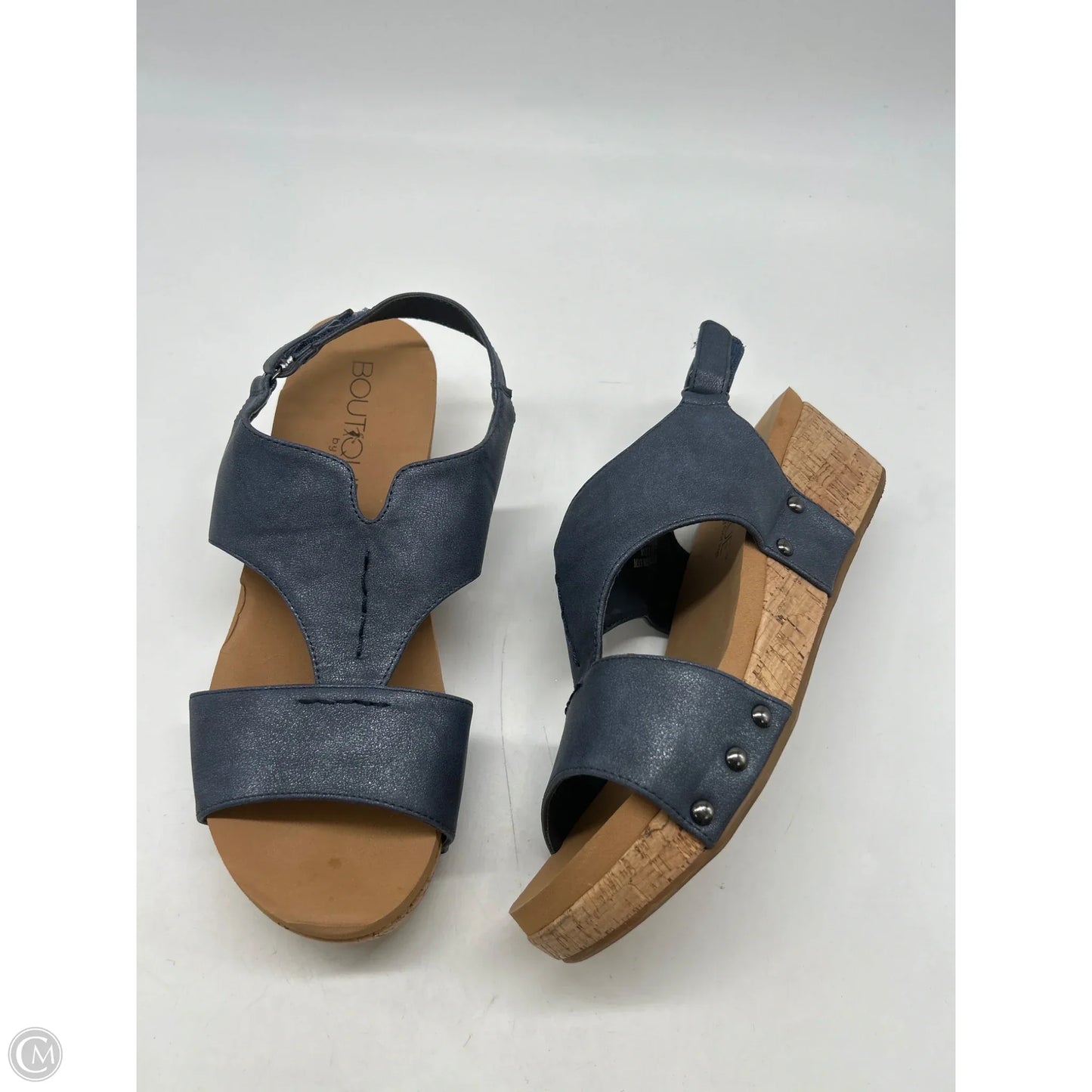 Sandals Heels Platform By Corkys In Blue, Size: 9