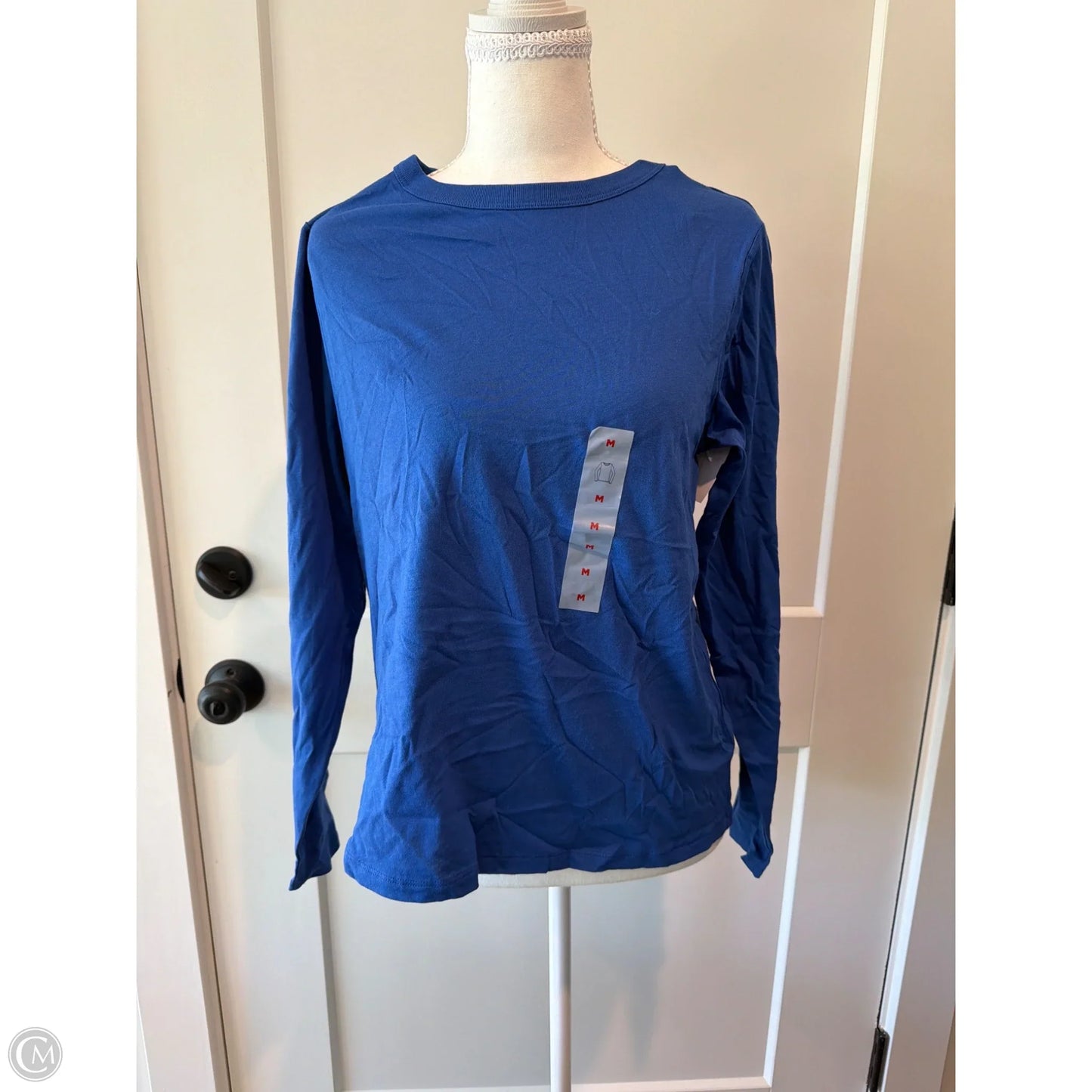 Top Long Sleeve Basic By Old Navy In Blue, Size: M
