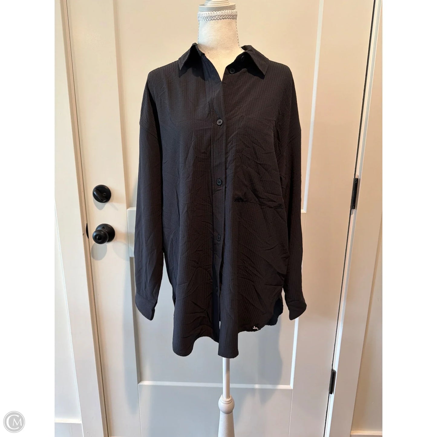 Top Long Sleeve By Joy Lab In Black, Size: S