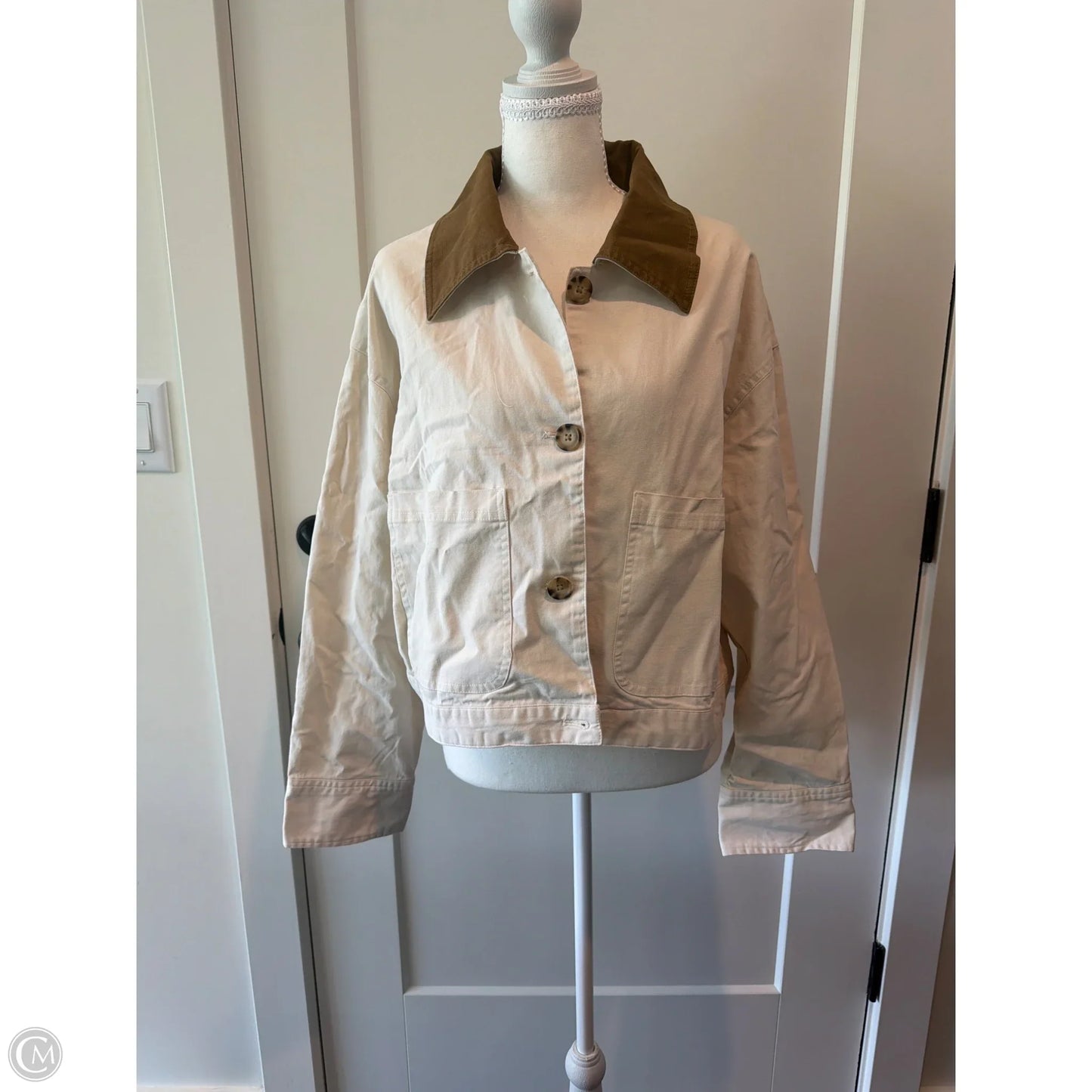 Jacket Other By Future Collective In Brown & Cream, Size: Xl