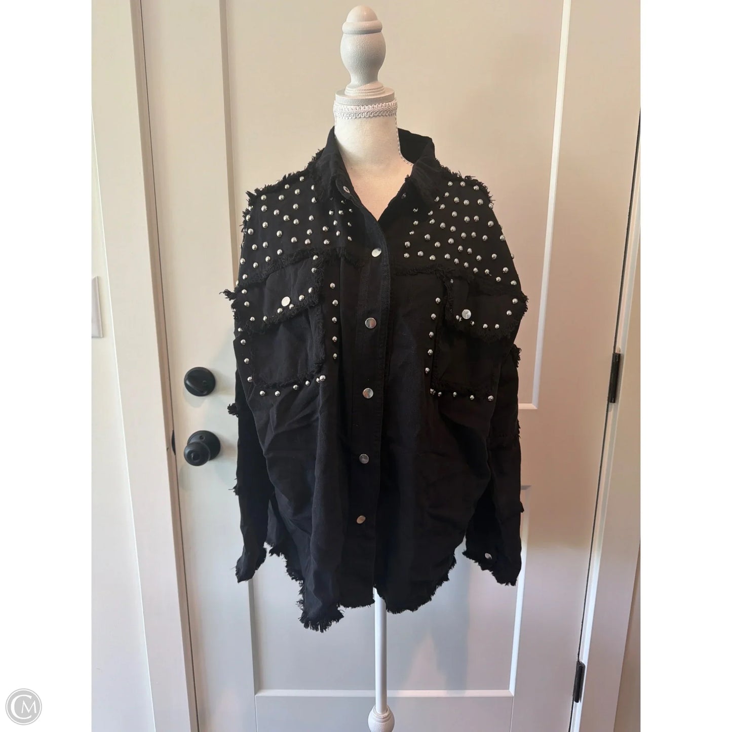 Jacket Other By Elan In Black, Size: M