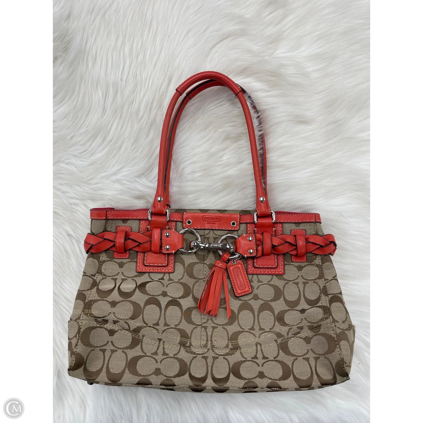 Handbag Designer By Coach, Size: Medium