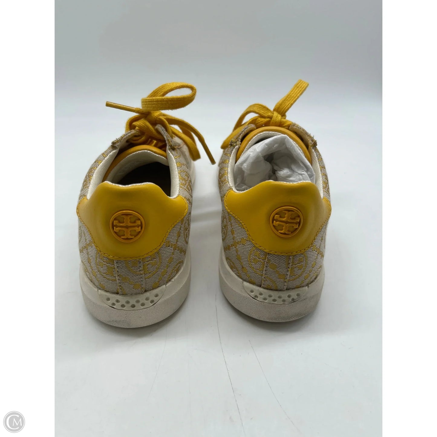 Shoes Designer By Tory Burch In Tan & Yellow, Size: 8