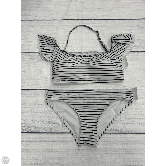 Swimsuit 2pc By Vince Camuto In Black & White, Size: L
