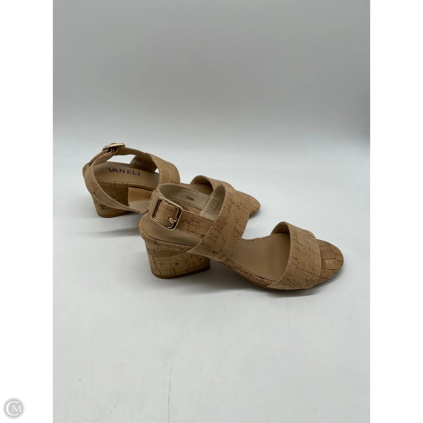 Shoes Heels Block By Vaneli In Tan, Size: 5.5