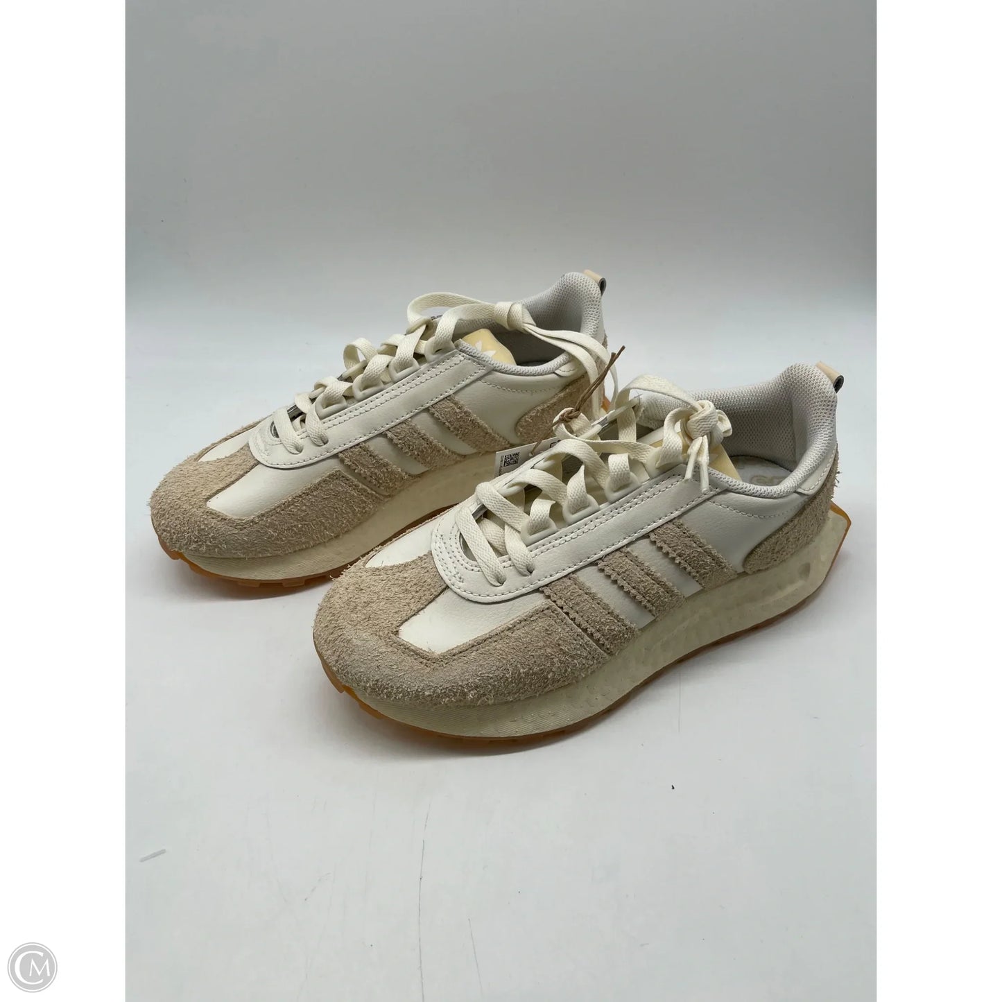 Shoes Sneakers By Adidas In Cream, Size: 7
