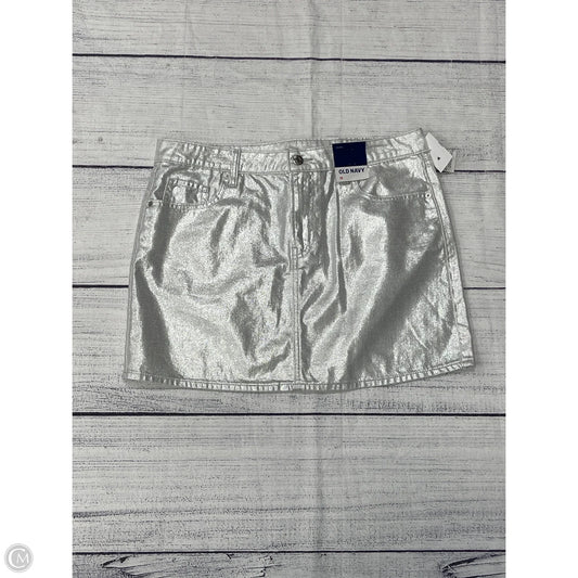 Skirt Mini & Short By Old Navy In Silver, Size: 12