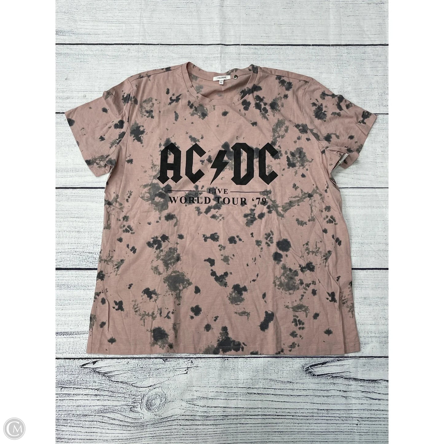 Top Short Sleeve By Maurices In Pink, Size: Xl