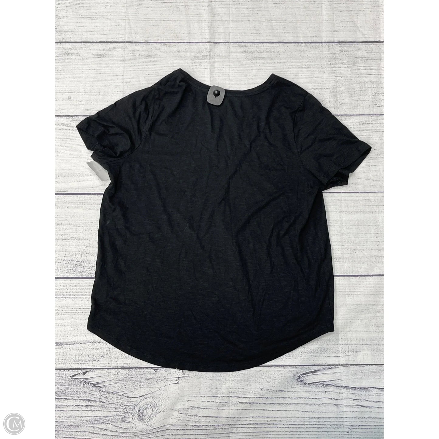 Top Short Sleeve By Maurices In Black, Size: 1x