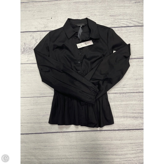 Top Long Sleeve By White House Black Market In Black, Size: Xxs