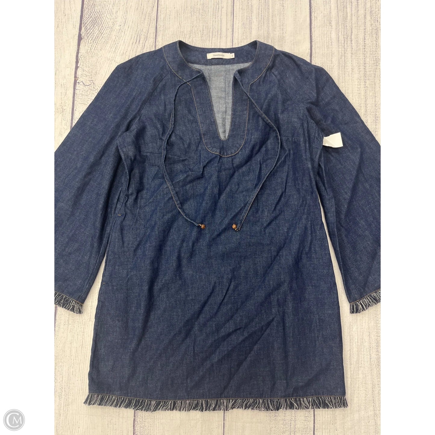 Dress Casual Short By ZIMMERMANN In Blue Denim, Size: 2