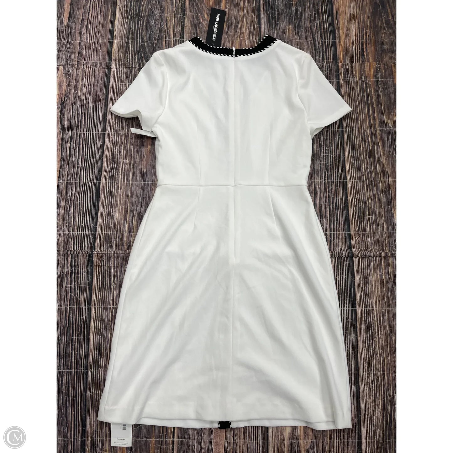 Dress Designer By Karl Lagerfeld In White, Size: 6