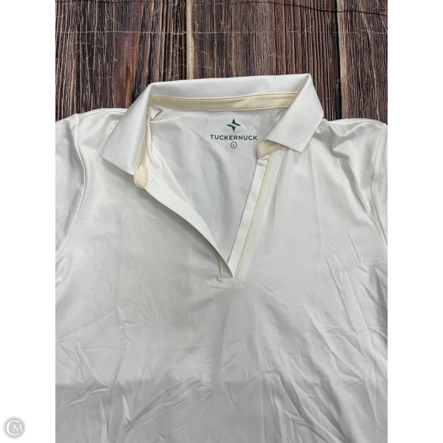 Athletic Top Short Sleeve By Tuckernuck In White, Size: L