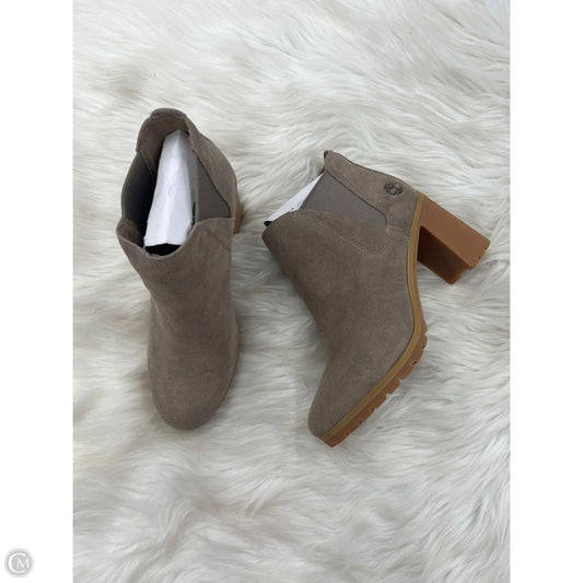 Boots Ankle Heels By Timberland In Brown, Size: 7.5