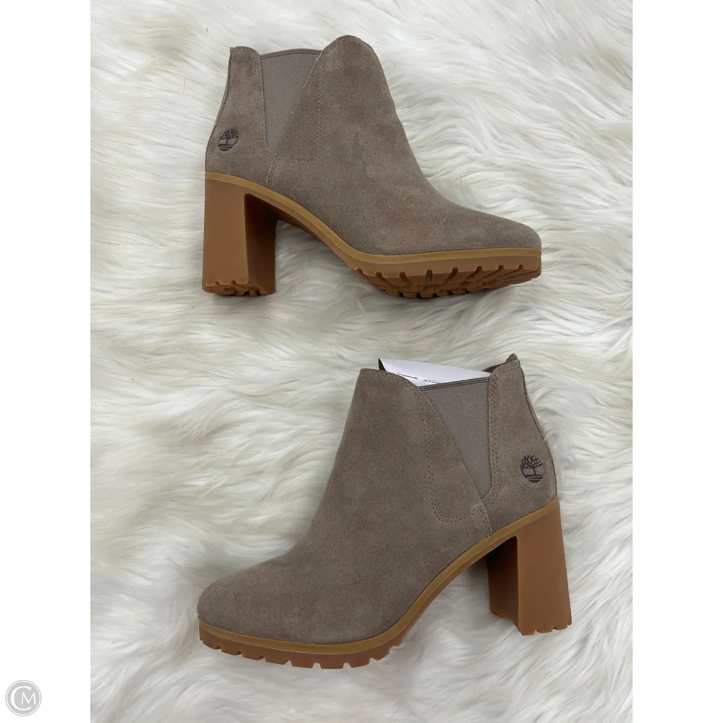 Boots Ankle Heels By Timberland In Brown, Size: 7.5