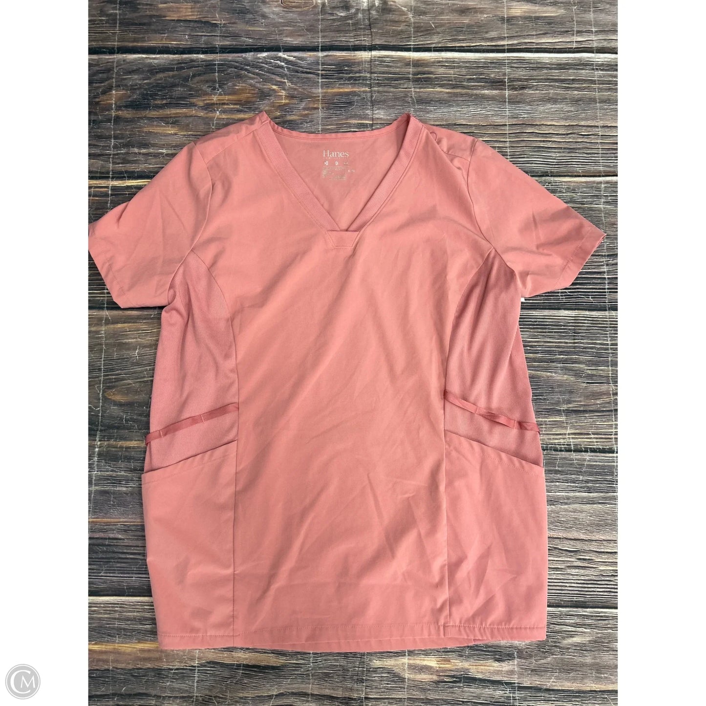 Top Short Sleeve By Hanes In Pink, Size: Xl