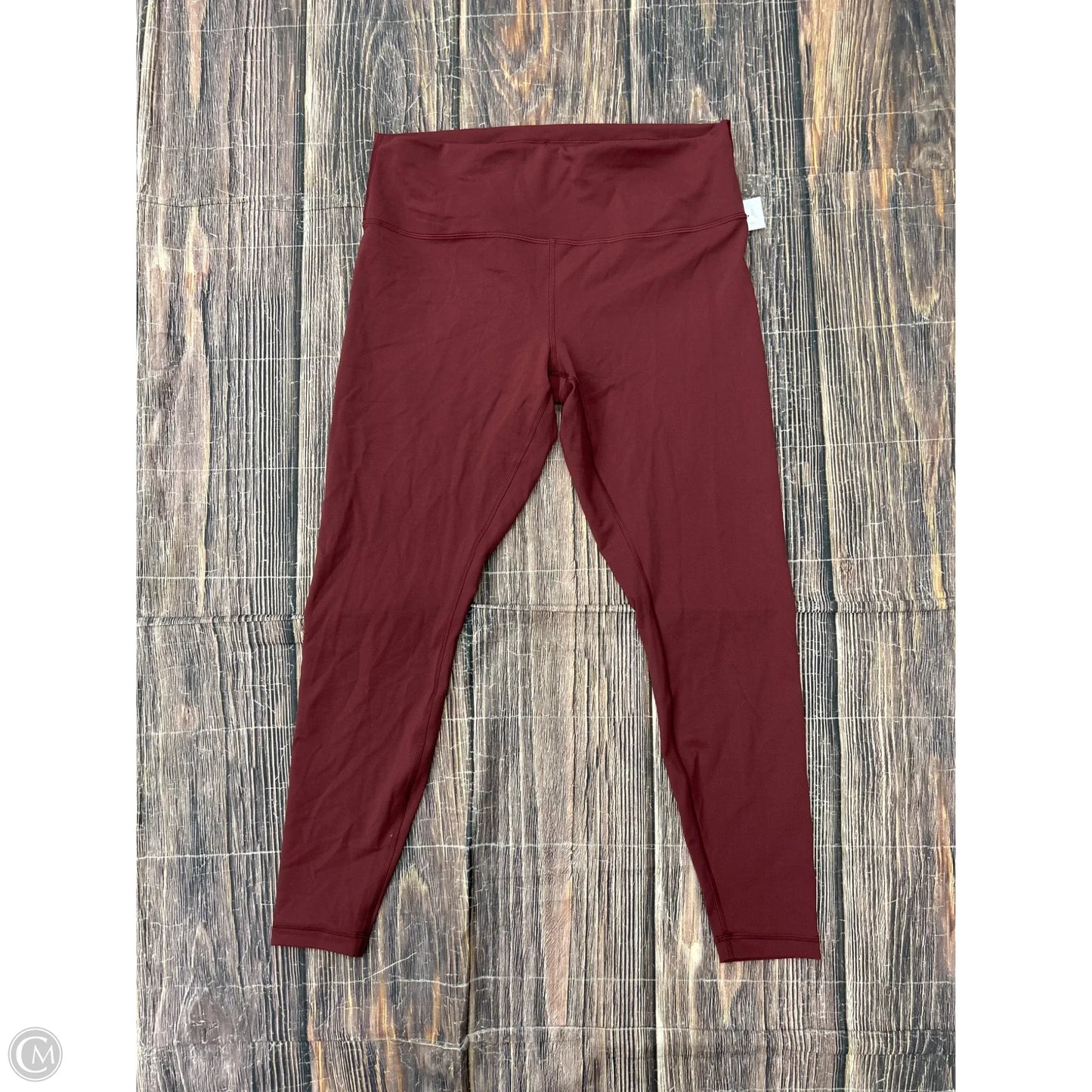 Athletic Leggings By Lululemon In Red, Size: 16