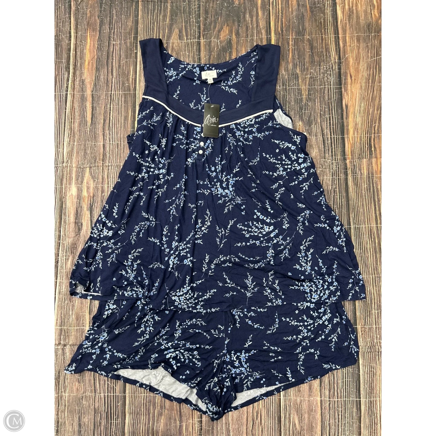 Pajamas 2pc By Aria In Navy, Size: 4x